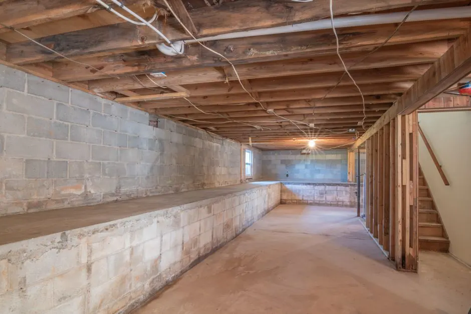 Foundation Wall Bowing & Stabilization